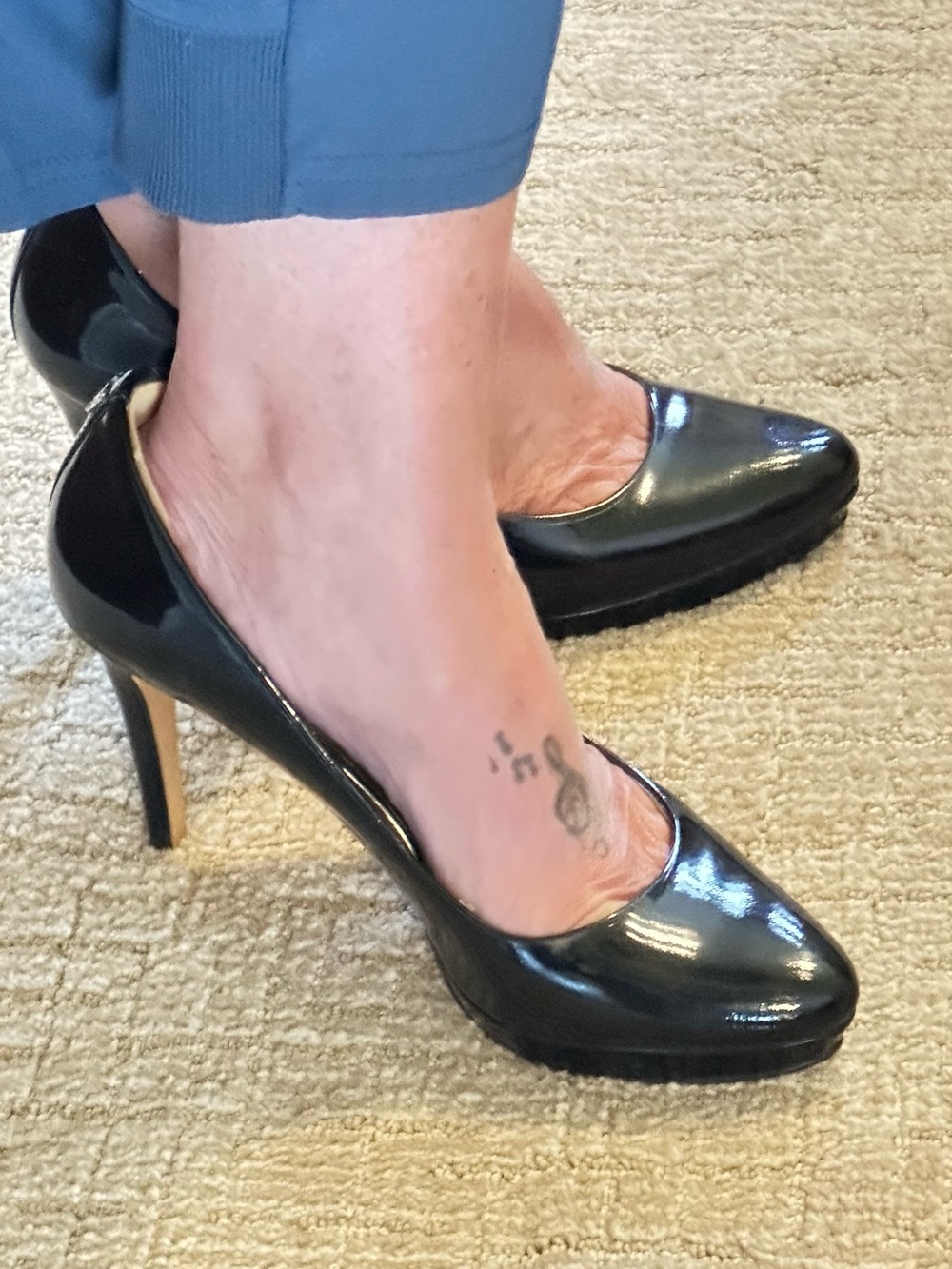 COACH Giovanna Black Patent Leather Women’s Pumps